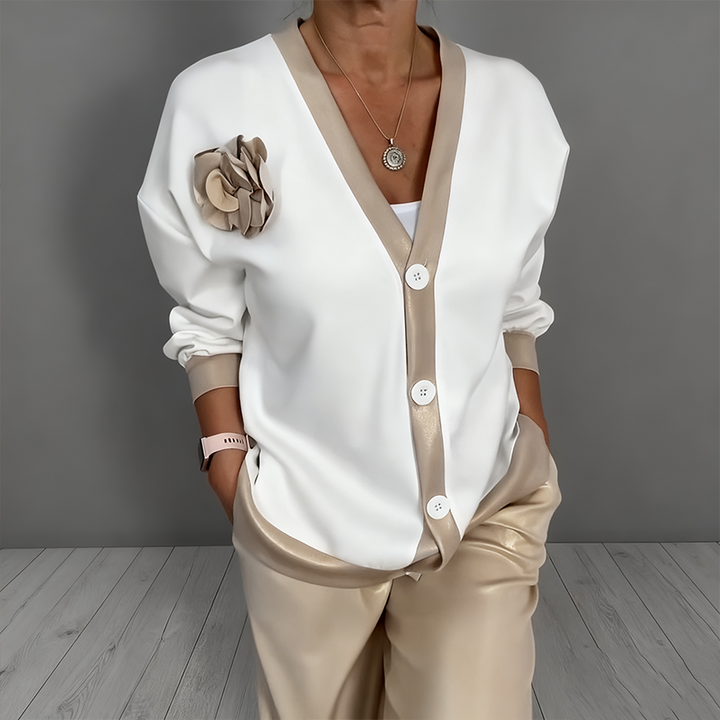 Maelynn - Set Elegantă Din Două Piese Cu Cardigan