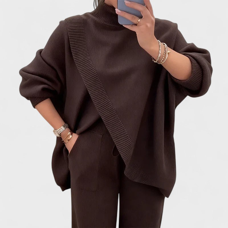 Karisa - Set Elegantă Din Două Piese Tricotate