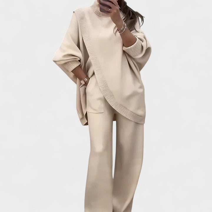 Karisa - Set Elegantă Din Două Piese Tricotate