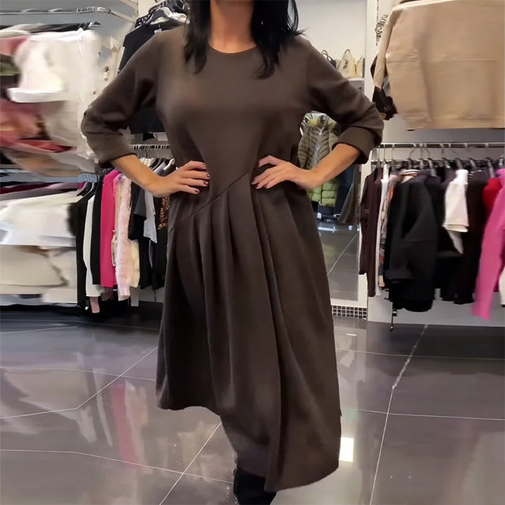 Jorjia - Rochie Lungă casual cu Gât Rotund