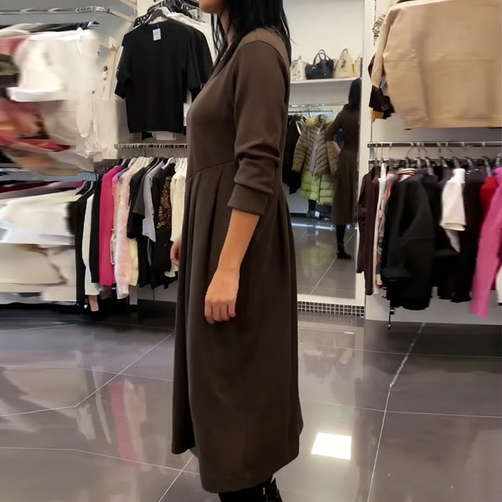 Jorjia - Rochie Lungă casual cu Gât Rotund