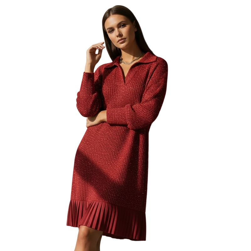 Leire - Rochie Scurtă Minimalistă Din Tricot