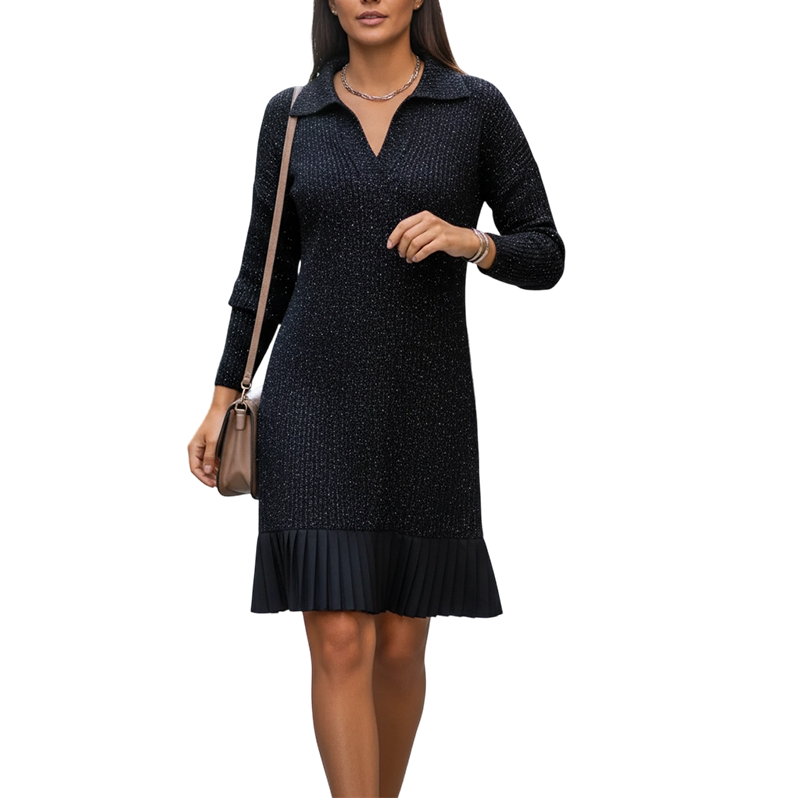 Leire - Rochie Scurtă Minimalistă Din Tricot