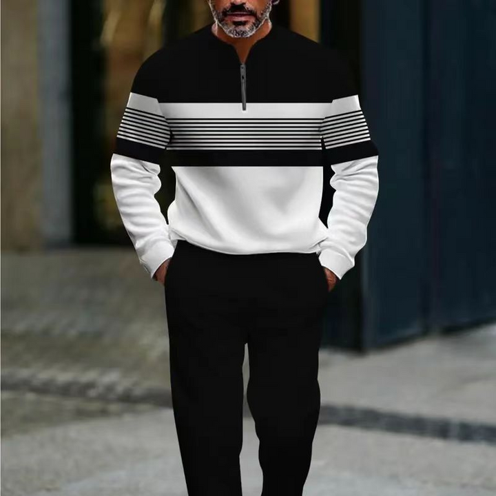 Mclerran – Set Format Din Pulover Și Pantaloni Cu Imprimeu Grafic