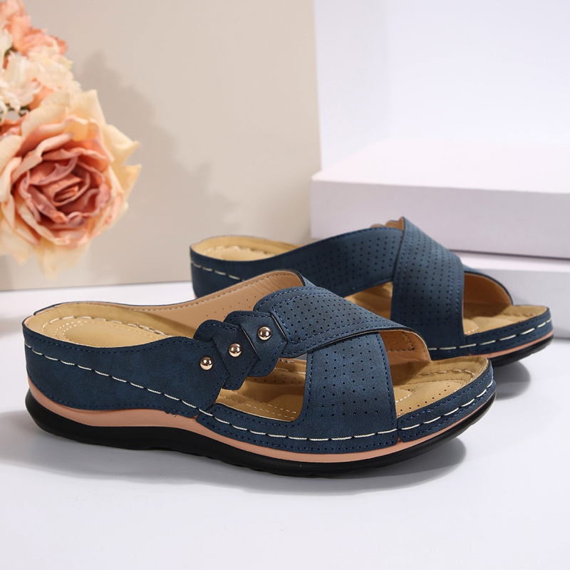 Shawen - Sandale Casual cu Talpă înaltă și Curele încrucișate