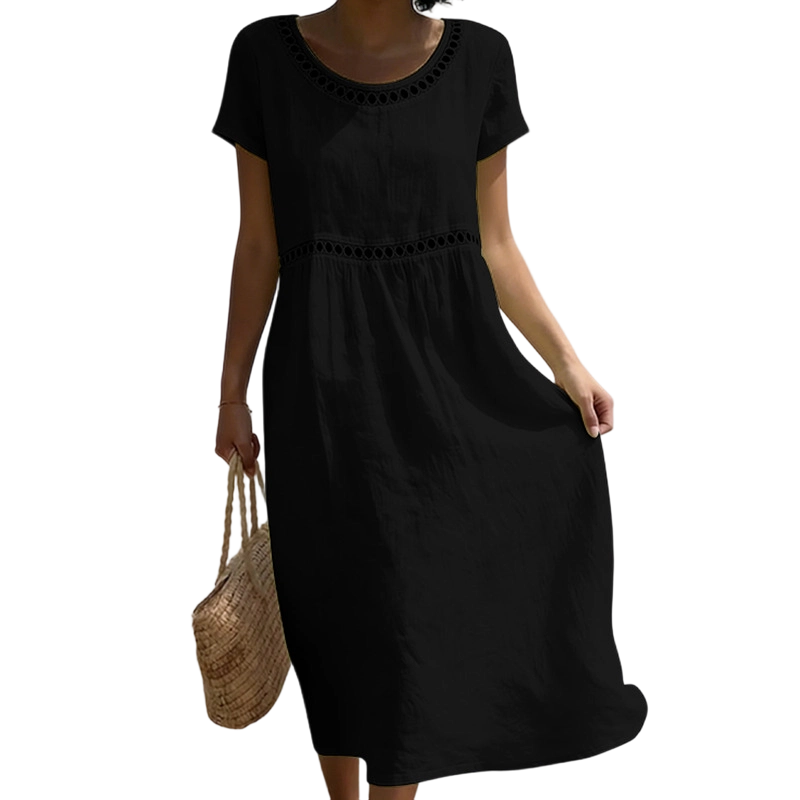 Tarsha - Rochie Midi Elegantă din in