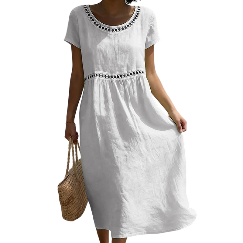 Tarsha - Rochie Midi Elegantă din in