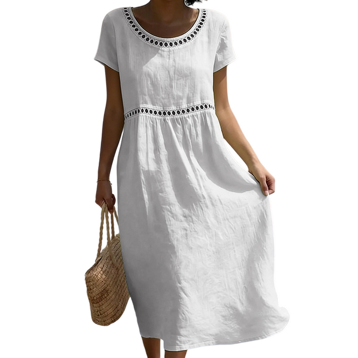 Tarsha - Rochie Midi Elegantă din in