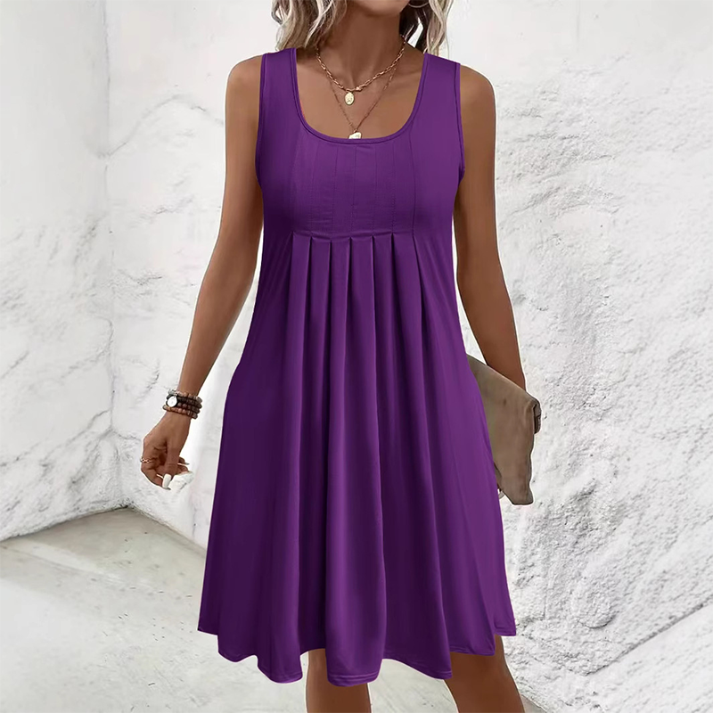 Fiorela – Rochie Midi Fără Mâneci