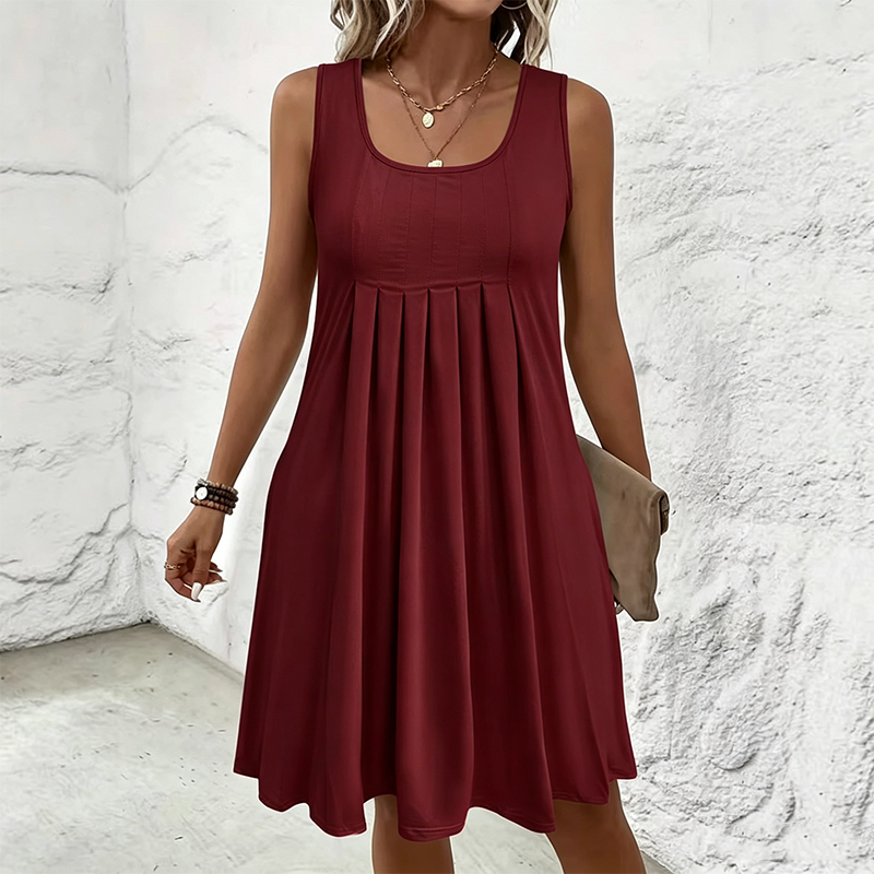 Fiorela – Rochie Midi Fără Mâneci