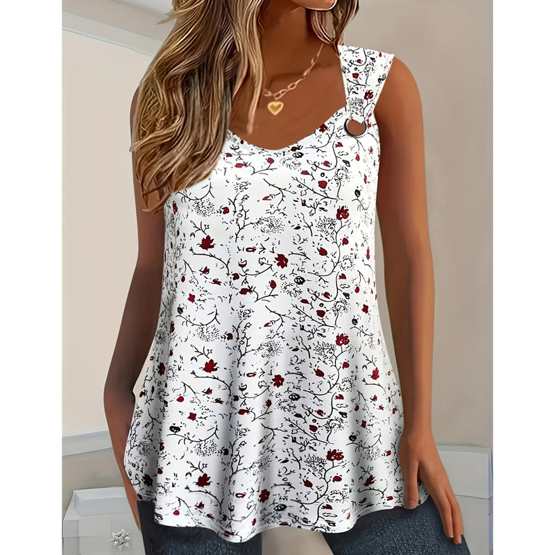 Kahina - Maiou De Vară Cu Imprimeu Floral