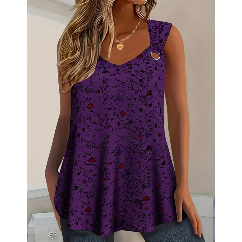 Kahina - Maiou De Vară Cu Imprimeu Floral
