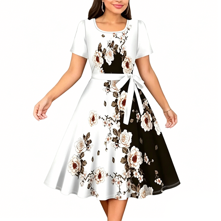 Chuckie - Rochie Dreaptă Cu Imprimeu Floral