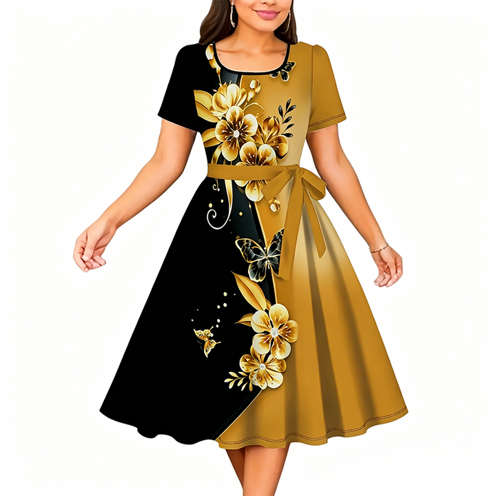 Chuckie - Rochie Dreaptă Cu Imprimeu Floral