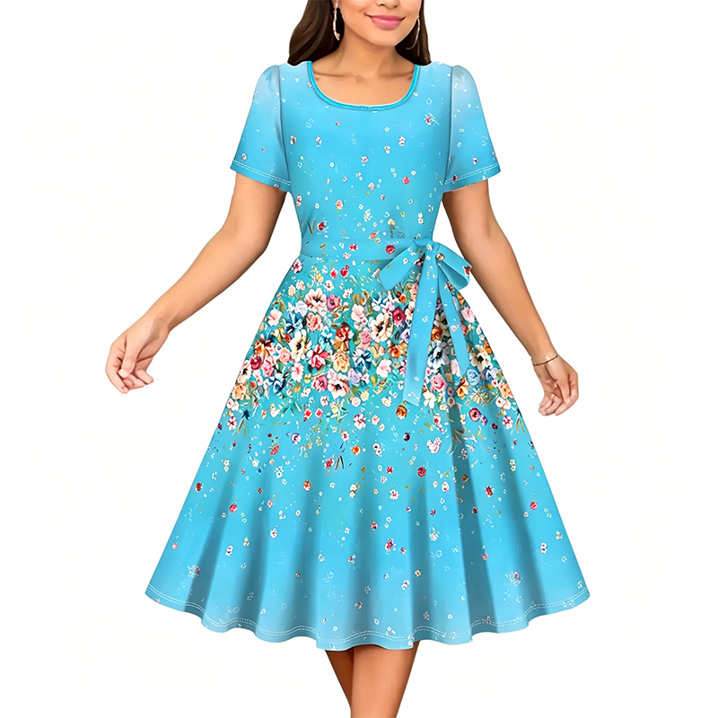 Chuckie - Rochie Dreaptă Cu Imprimeu Floral