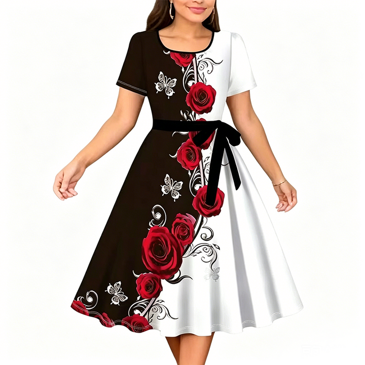 Chuckie - Rochie Dreaptă Cu Imprimeu Floral