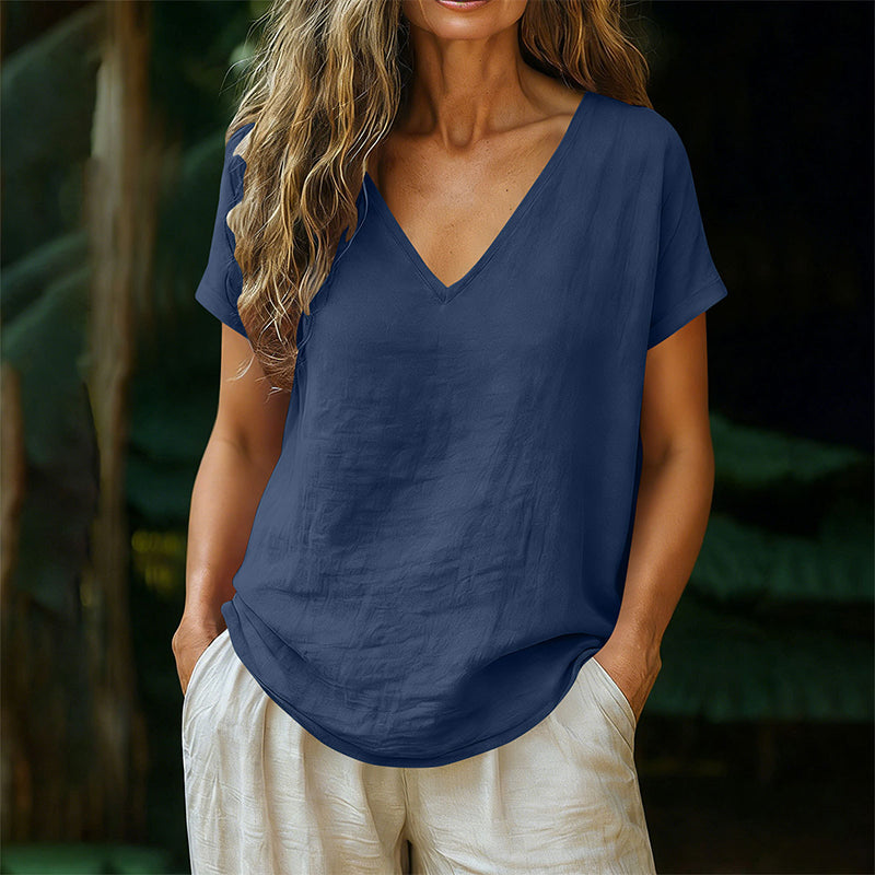 Norrah - Tricou cu Guler în V