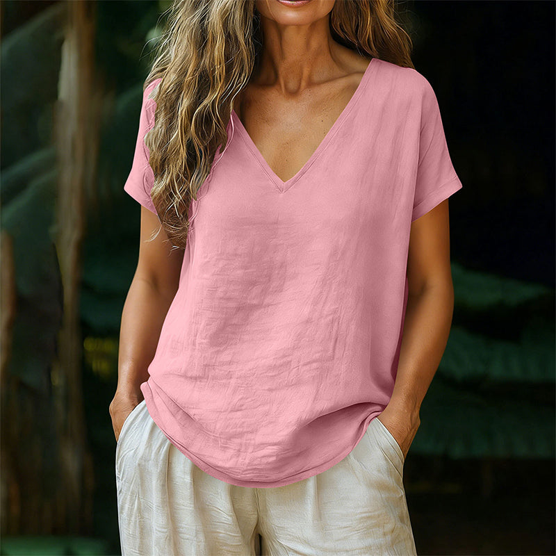 Norrah - Tricou cu Guler în V