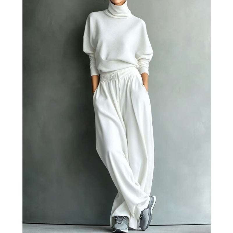 Phylles – Set Din Două Piese cu Guler înalt și Pantaloni cu Croi Larg