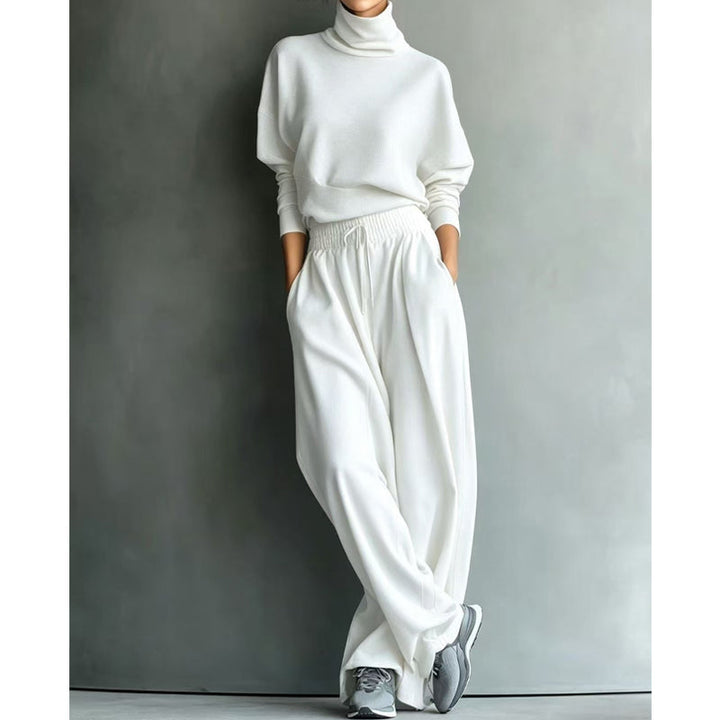 Phylles – Set Din Două Piese cu Guler înalt și Pantaloni cu Croi Larg