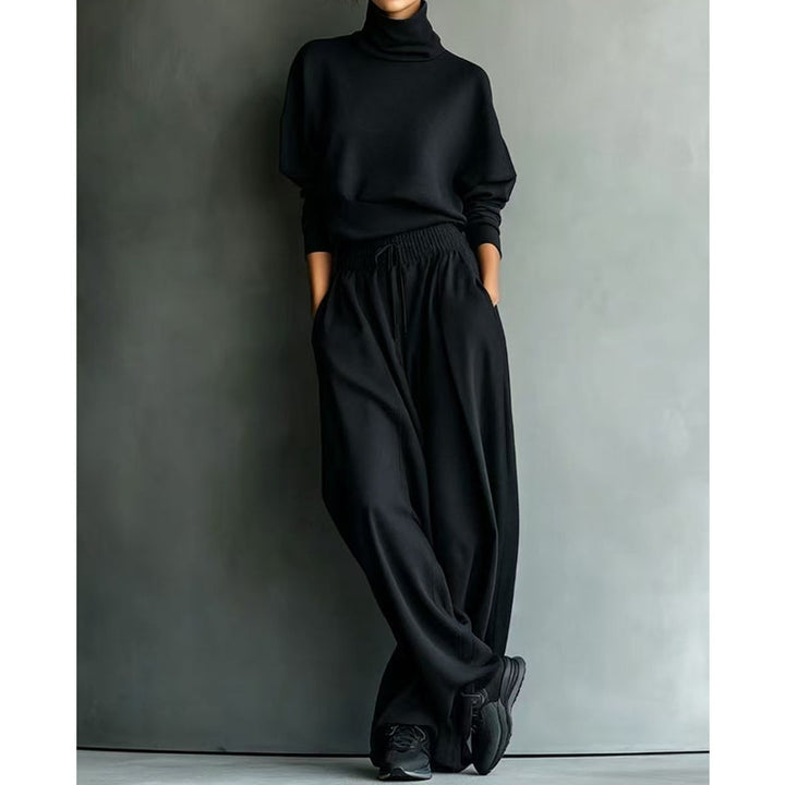 Phylles – Set Din Două Piese cu Guler înalt și Pantaloni cu Croi Larg
