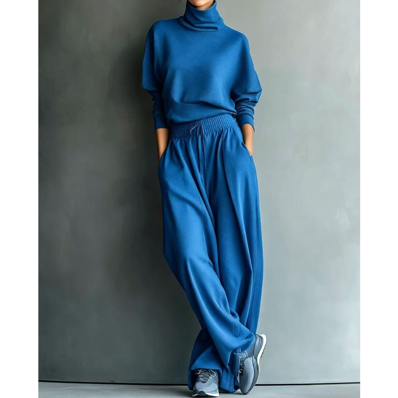 Phylles – Set Din Două Piese cu Guler înalt și Pantaloni cu Croi Larg