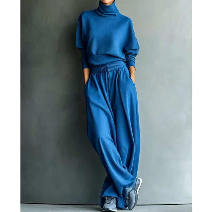 Phylles – Set Din Două Piese cu Guler înalt și Pantaloni cu Croi Larg