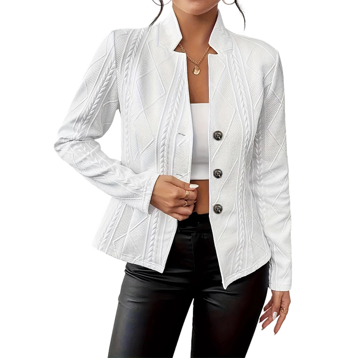 Begem - Blazer Din Tricot Cu Textură Croială Croială Strâmtă