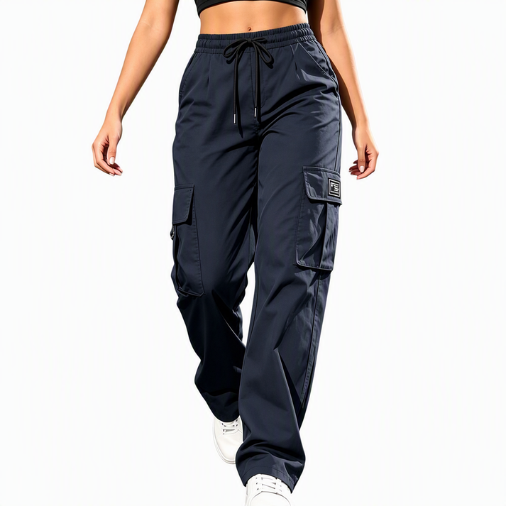 lauriane - Pantaloni Cargo Cu Croi Drept