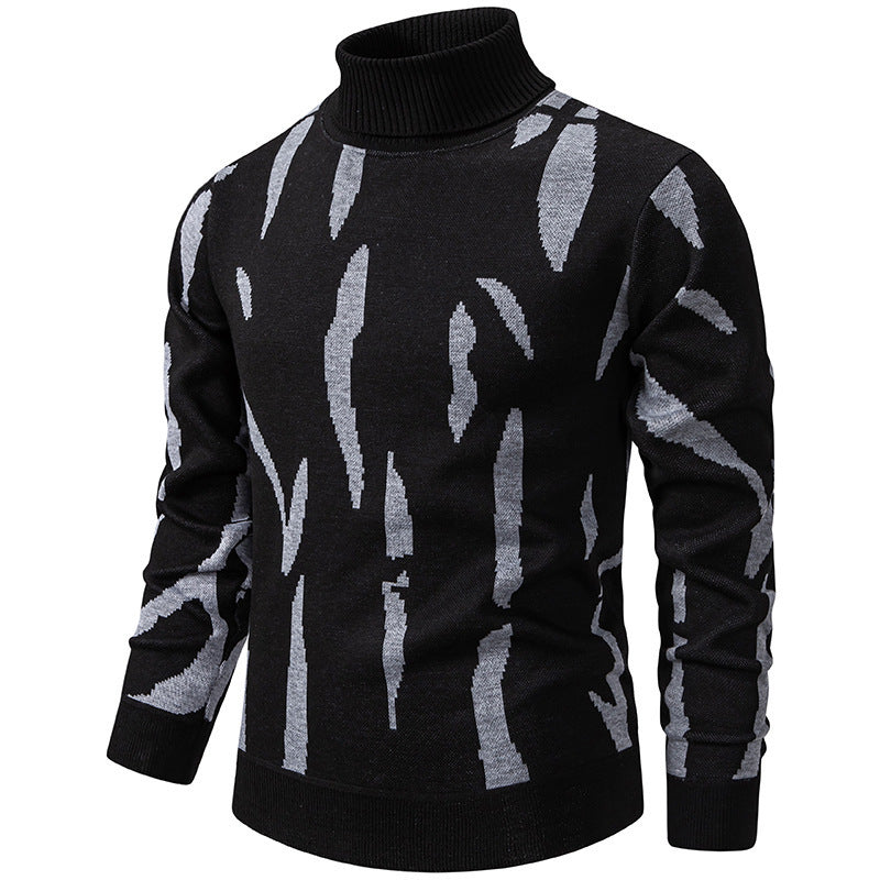 Tyrel – Pulover Casual Din Tricot Cu Imprimeu Abstract