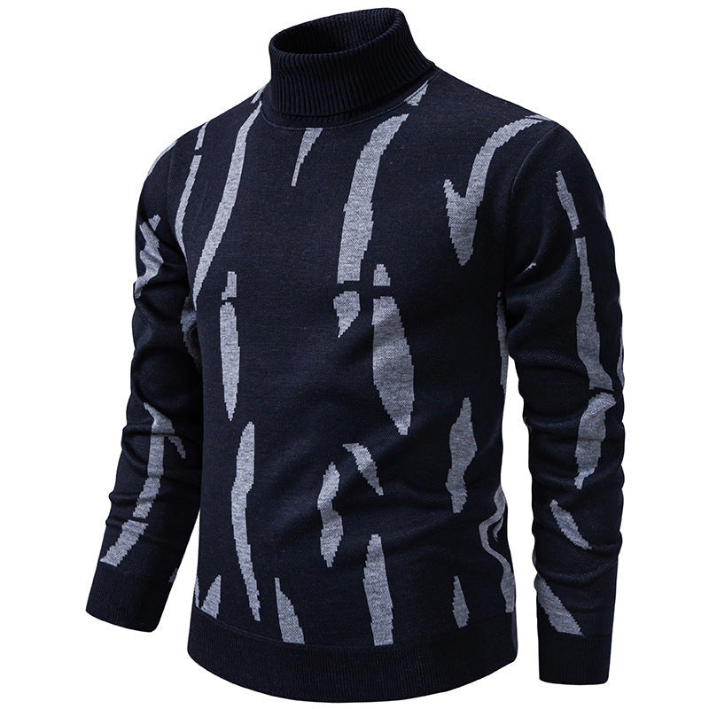 Tyrel – Pulover Casual Din Tricot Cu Imprimeu Abstract