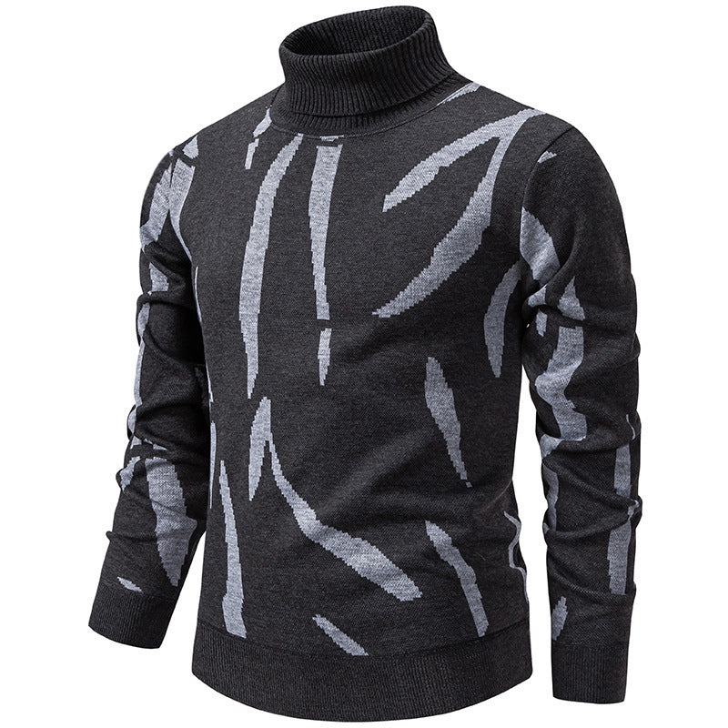 Tyrel – Pulover Casual Din Tricot Cu Imprimeu Abstract