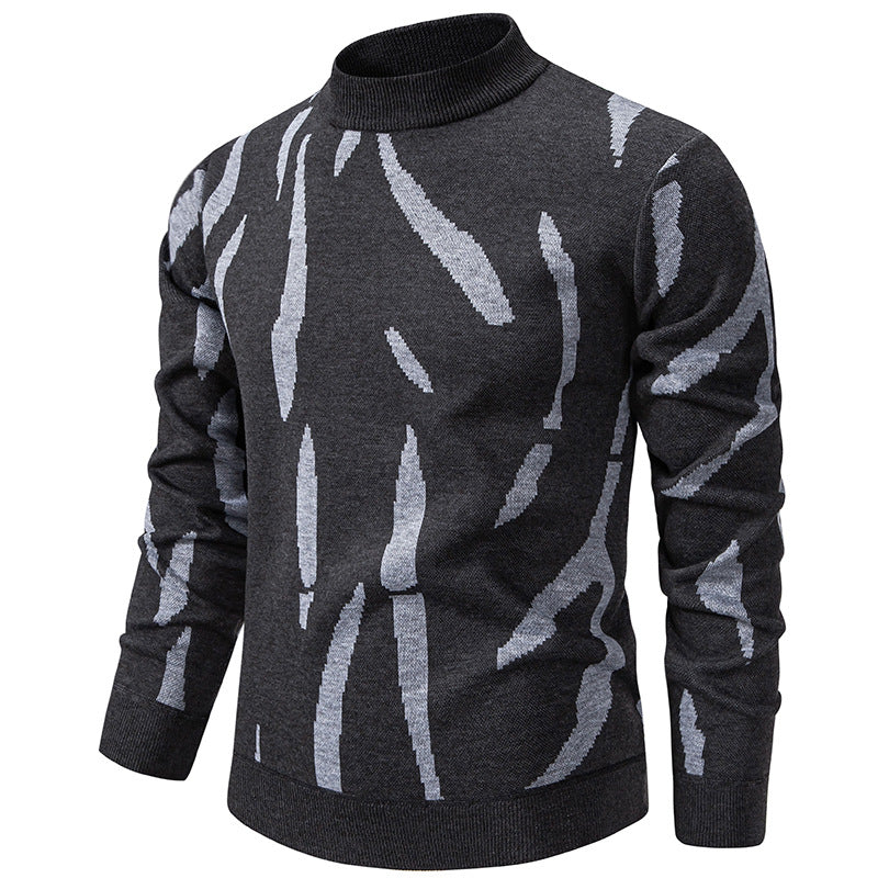 Tyrel – Pulover Casual Din Tricot Cu Imprimeu Abstract
