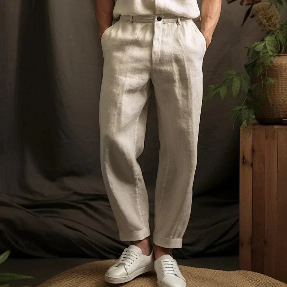 Derik - Pantaloni De Vară Din in