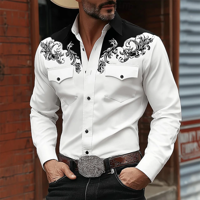 Leif - Cămașă Clasică în Stil Western