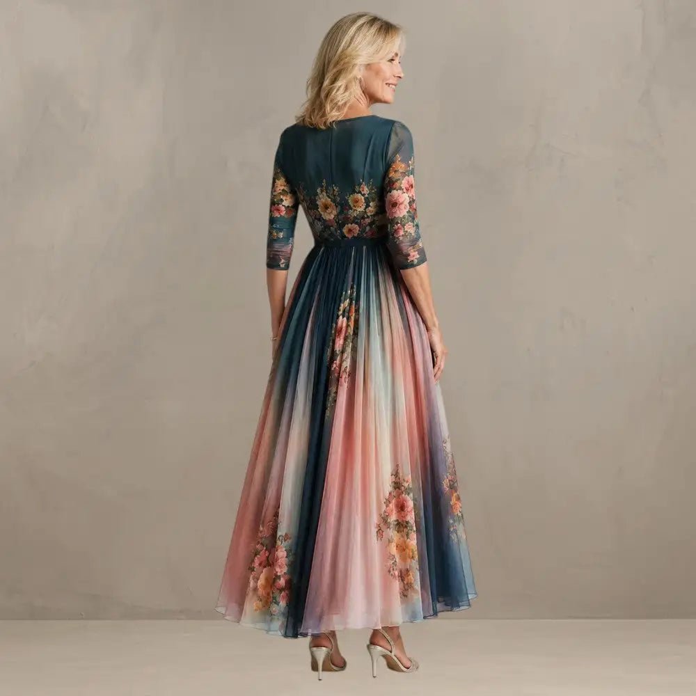 Willemse – Rochie Boemă cu Imprimeu Floral Maxi