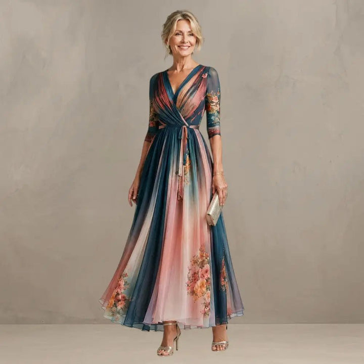 Willemse – Rochie Boemă cu Imprimeu Floral Maxi