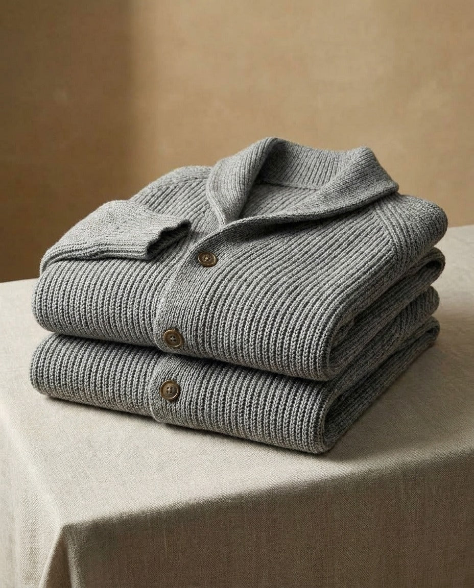 Jirri – Cardigan din tricot cu guler șal și nasturi