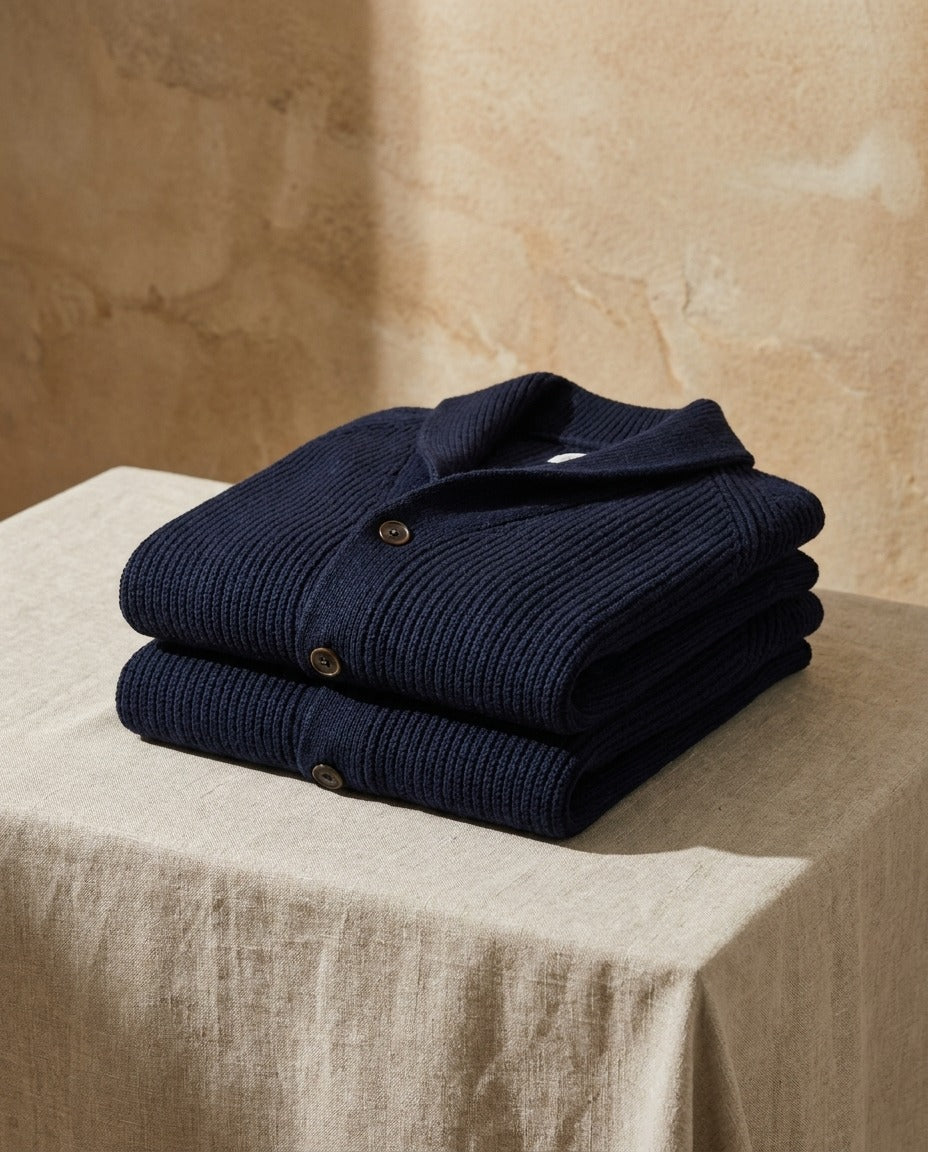 Jirri – Cardigan din tricot cu guler șal și nasturi