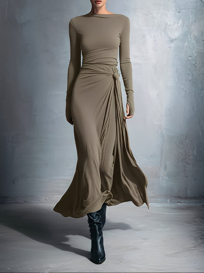 Joeena - Rochie Maxi Cu Nod Lateral