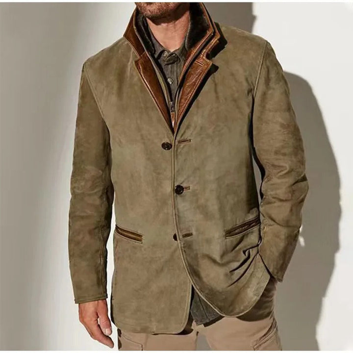 Cesario - Jacheta Casică Din Piele Vintage