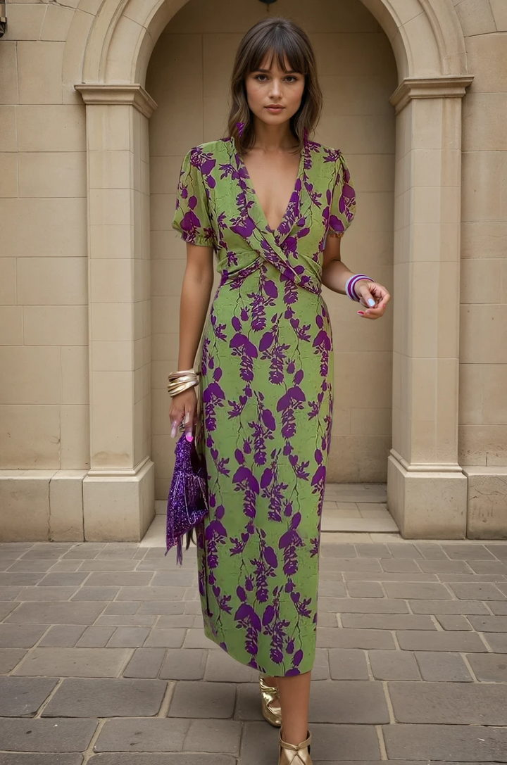 Molly - Rochie Elegantă cu Imprimeu Floral