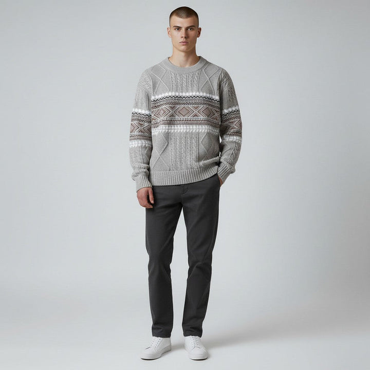 Isidoro - Pulover Confortabil Din Tricot Nordic