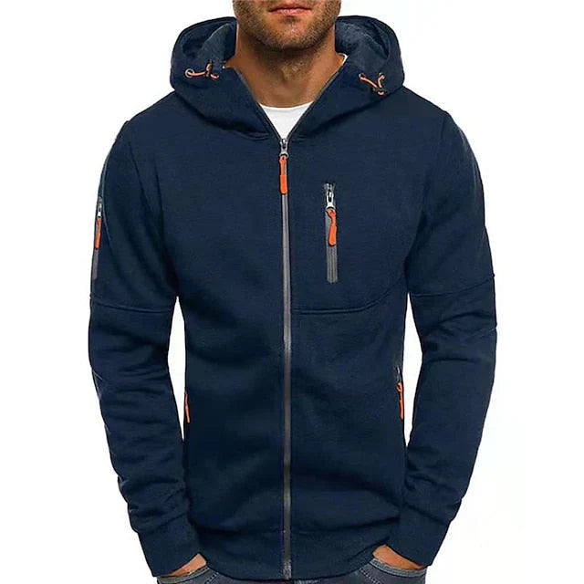 Clark – Cardigan cu Glugă și Fermoar
