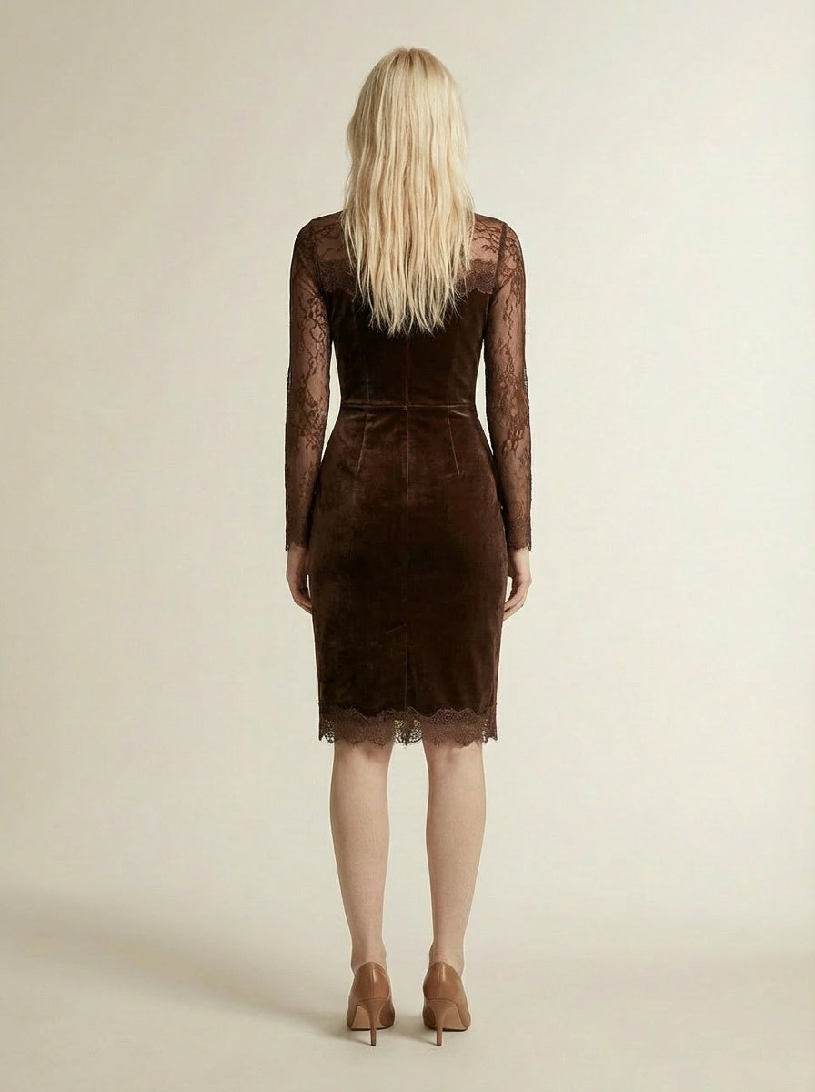 Nadiya - Rochie mini cu Dantelă Elegantă