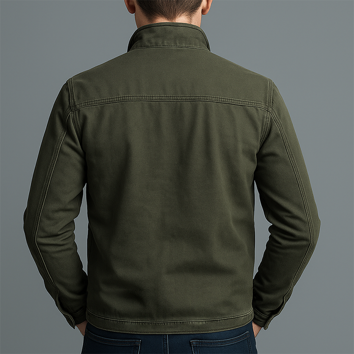 Leanar - Jachetă Elegantă Din Denim Cu Fermoar