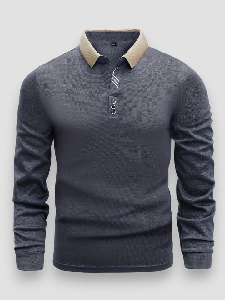 Callum - Tricou Polo De Lux Cu Mâneci Lungi | 1+1 gratuit
