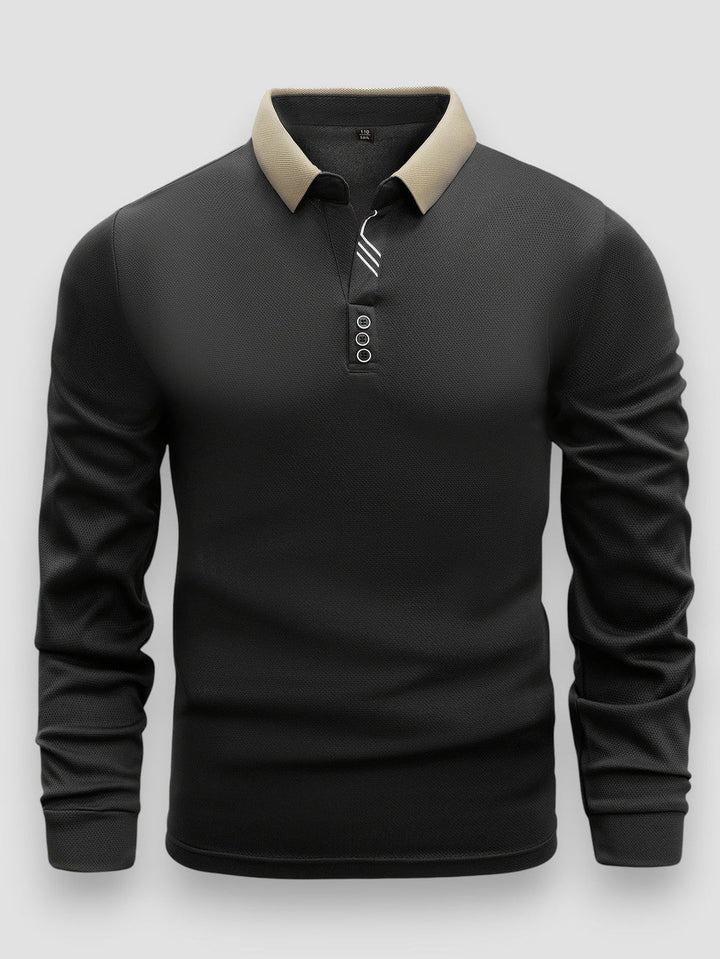 Ramesh - Tricou Polo cu Mâneci Lungi