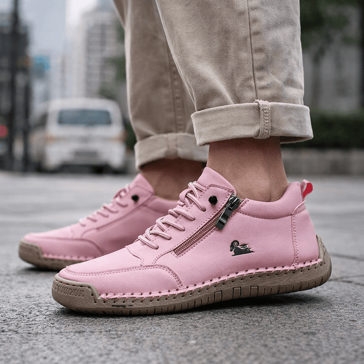 Kanning – Adidași Cu Șireturi Și Fermoar Lateral