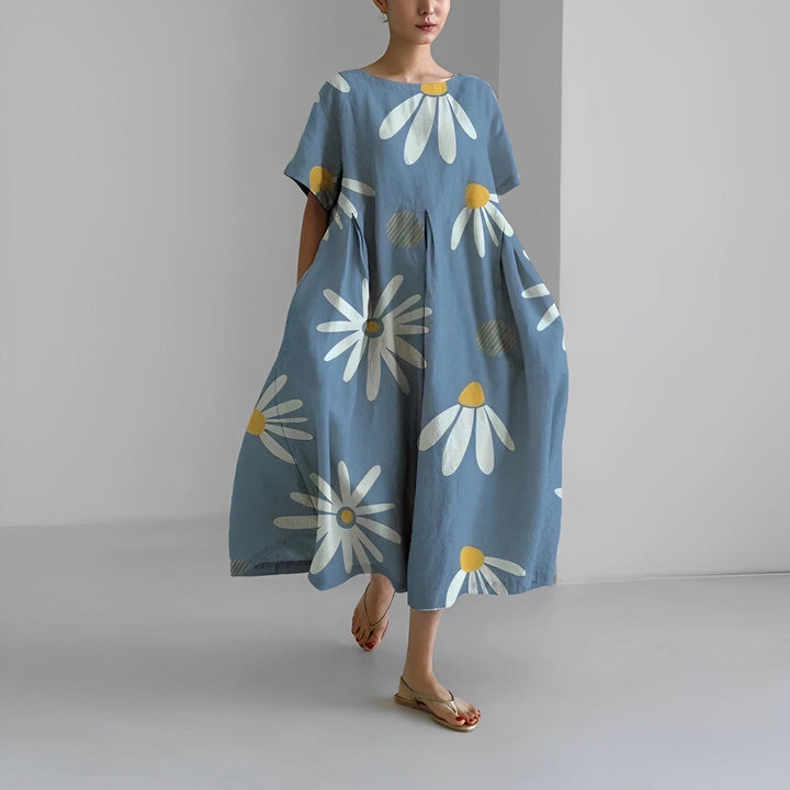 Adelia - Rochie Boemă cu Imprimeu Floral